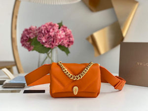 Bvlgari 291946 Serpenti Cabochon Maxi Chain Crossbody Mini Bag Orange - Default Title - View 1