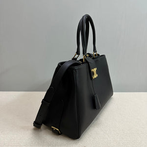 Celine 114963 Medium Appoline Bag In Supple Calfskin Handbag Black - Default Title - View 3