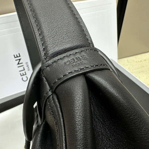 Celine 115633FDU.18BP Medium polly bag in supple calfskin Black - Default Title - View 7