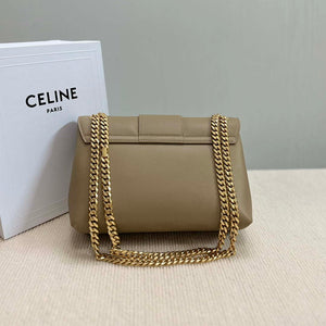 Celine 115853 Medium Celine Victoire Bag In Supple Calfskin Apricot Gold - Default Title - View 2