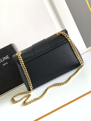 Celine 116593 Teen Celine Victoire Bag In Supple Calfskin Find In Store Black - Default Title - View 3