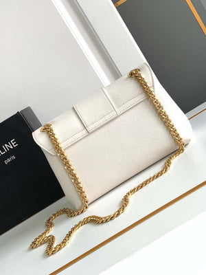 Celine 116593 Teen Celine Victoire Bag In Supple Calfskin Find In Store White - Default Title - View 3