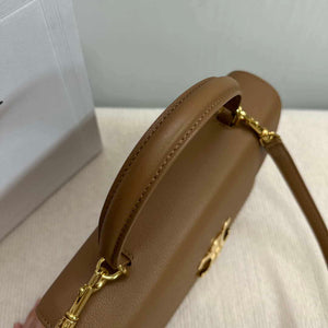 Celine 117523FXK MEDIUM NINO BAG IN SUPPLE GRAINED CALFSKIN Brown - Default Title - View 7