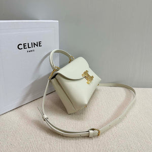 Celine 118113FRH TEEN Nino Bag in Triomphe Canvas White - Default Title - View 3