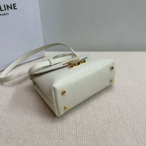 Celine 118113FRH TEEN Nino Bag in Triomphe Canvas White - Default Title - View 6