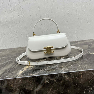 Celine 119533BF4 Teen Celine Lola in Shiny Calfskin White - Default Title - View 1