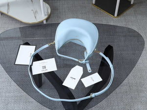 Celine 120723DPJ Teen Celine Lulu IN SUPPLE GRAINED CALFSKIN Blue - Default Title - View 8