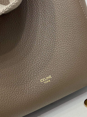 Celine 178303 Sangle Small Bucket Bag in Soft Grained Calfskin Taupe - Default Title - View 5