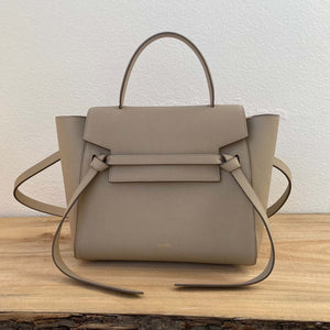 Celine 189103 Mini Belt Bag In Grained Calfskin 189153 Elephant gray - 20cm - View 1