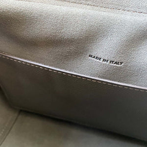 Celine 189103 Mini Belt Bag In Grained Calfskin Black 189153 Gray - 20cm - View 9
