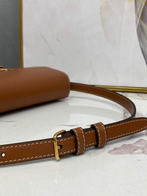 Celine 194143 Triomphe Shoulder Bag in Natural Calfskin Tan - Default Title - View 5