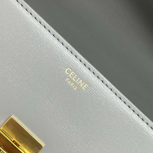 Celine 197992 Chain Shoulder Bag Claude In Triomphe Canvas Gray - Default Title - View 8