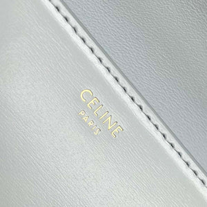 Celine 197992 Chain Shoulder Bag Claude In Triomphe Canvas Light Blue - Default Title - View 7
