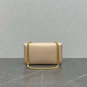 Celine 197992 Chain Shoulder Bag Claude In Triomphe Canvas Nude - Default Title - View 6