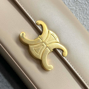 Celine 197992 Chain Shoulder Bag Claude In Triomphe Canvas Nude - Default Title - View 8