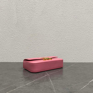 Celine 197992 Chain Shoulder Bag Claude In Triomphe Canvas Pink - Default Title - View 3