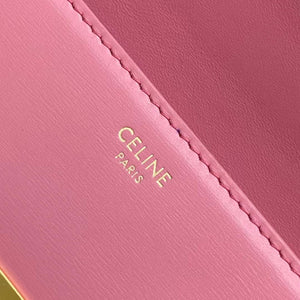 Celine 197992 Chain Shoulder Bag Claude In Triomphe Canvas Pink - Default Title - View 6