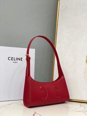 Celine 198153 Shoulder Bag Cuir Triomphe in Smooth Calfskin Red - Default Title - View 2