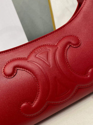 Celine 198153 Shoulder Bag Cuir Triomphe in Smooth Calfskin Red - Default Title - View 5