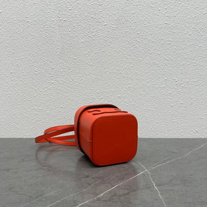 Celine 199263 SMALL BOX cuir triomphe in Smooth Calfskin Orange Red - Default Title - View 4