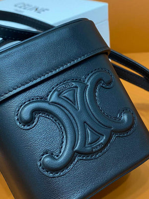 Celine 199263 SMALL BOX cuir triomphe in Smooth Calfskin Black - Default Title - View 6