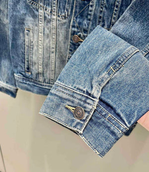 Celine 2Q768365M Denimdark Union Wash Jacket C99076 - S - View 4