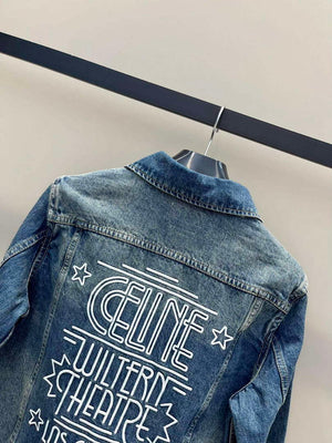 Celine 2Q768365M Denimdark Union Wash Jacket C99076 - S - View 7