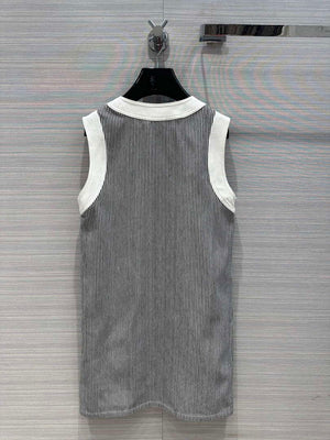 Celine 2U141098V Trapeze Mini Dress In Hickory Stripes C99075 - S - View 9