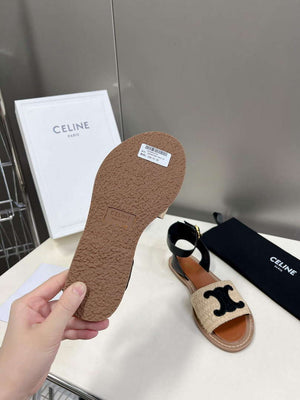 Celine 352402248C Women's Lympia Flat Strap Sandals C22482 - 35 - View 9