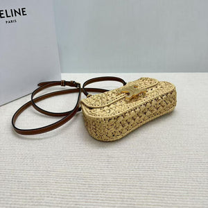 Celine Teen Celine Lola with Raffia Effect Textile 119862 Nature - Default Title - View 4