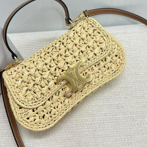 Celine Teen Celine Lola with Raffia Effect Textile 119862 Nature - Default Title - View 6