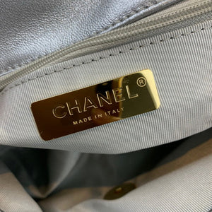 Chanel 19 Large Handbag Lambskin Gold AS1161 Silvery - Default Title - View 8