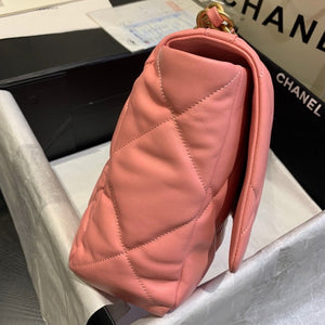 Chanel 19 Maxi Handbag Lambskin Gold AS1162 Pink - Default Title - View 5
