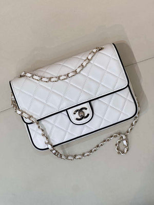 Chanel 2025SS Flap Bag Lambskin AS5150 White - Default Title - View 12