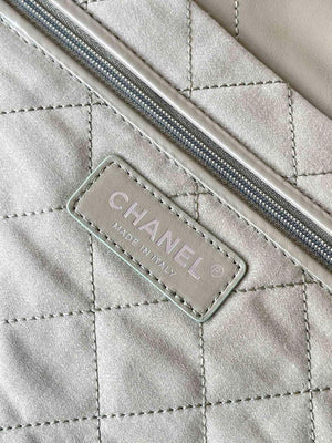 Chanel 22 AS3260 Small Handbag 25C Shiny Calfskin Light Green - Default Title - View 9