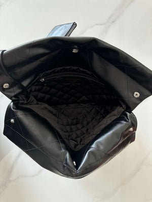 Chanel 22 AS3260 Small Handbag Shiny Calfskin Black Symphony Hardware - Default Title - View 8