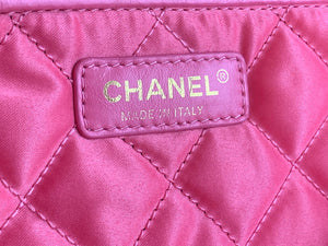 Chanel 22 Large Handbag Shiny Calfskin Gold-Tone Metal AS3262 Coral Pink - Default Title - View 8
