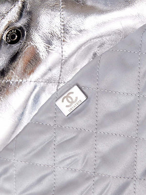 Chanel 22 Handbag Fantasy color Calfskin & Silver-Tone Metal AS3261 Silver - Default Title - View 9