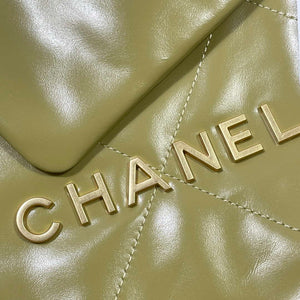 Chanel 22 Handbag Shiny Calfskin AS3261 Light Green - Default Title - View 5