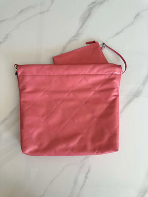 Chanel 22 Handbag Shiny Pink Calfskin AS3261 with Symphony Hardware - Default Title - View 2