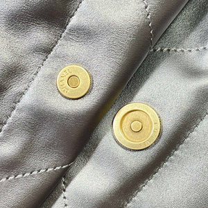 Chanel 22 Large Handbag Shiny Calfskin AS3262 Gray Silver - Default Title - View 9