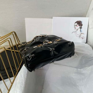 Chanel 22 Mini Handbag AS3980 Shiny Calfskin & Gold-Tone Metal with jewelry - Default Title - View 2