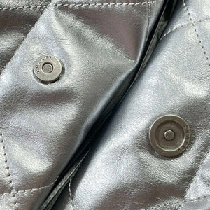 Chanel 22 Small Handbag Shiny Calfskin AS3260 Silver - Default Title - View 9