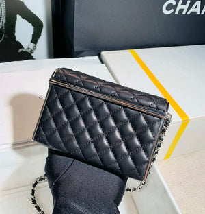 Chanel AS3308 22A Small Evening Bag Limited Edition Black Lambskin - Default Title - View 3