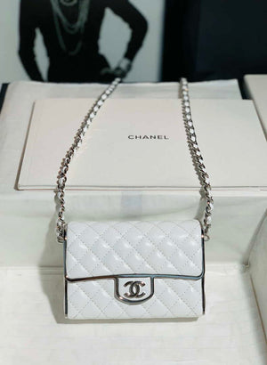 Chanel AS3308 Small Evening Bag 22A Limited Edition White Lambskin - Default Title - View 1