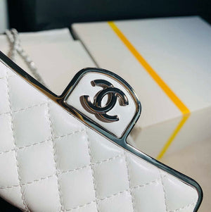 Chanel AS3308 Small Evening Bag 22A Limited Edition White Lambskin - Default Title - View 5