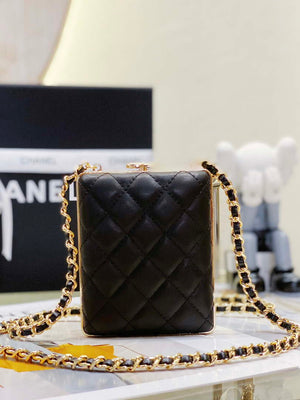 Chanel 22K Evening Bag With Pearls Black and Gold - Default Title - View 3