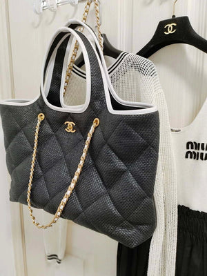 Chanel 23M Coco beach Tote Bag Black - Default Title - View 6