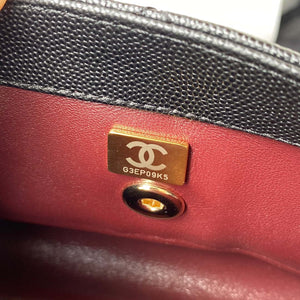 Chanel A92990 Medium Flap Bag With Top Handle Bag Black - Default Title - View 9
