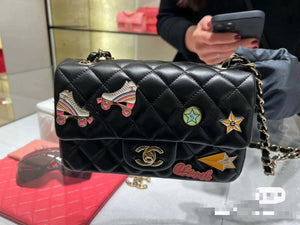 Chanel 24C AS1116 Small Flap bag Lambskin A69900 Black - Default Title - View 1